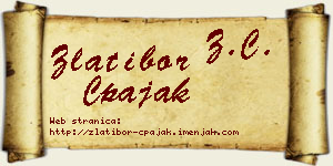 Zlatibor Čpajak vizit kartica